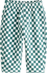NEXT Kids' Check Knit Cotton Drawstring Pants