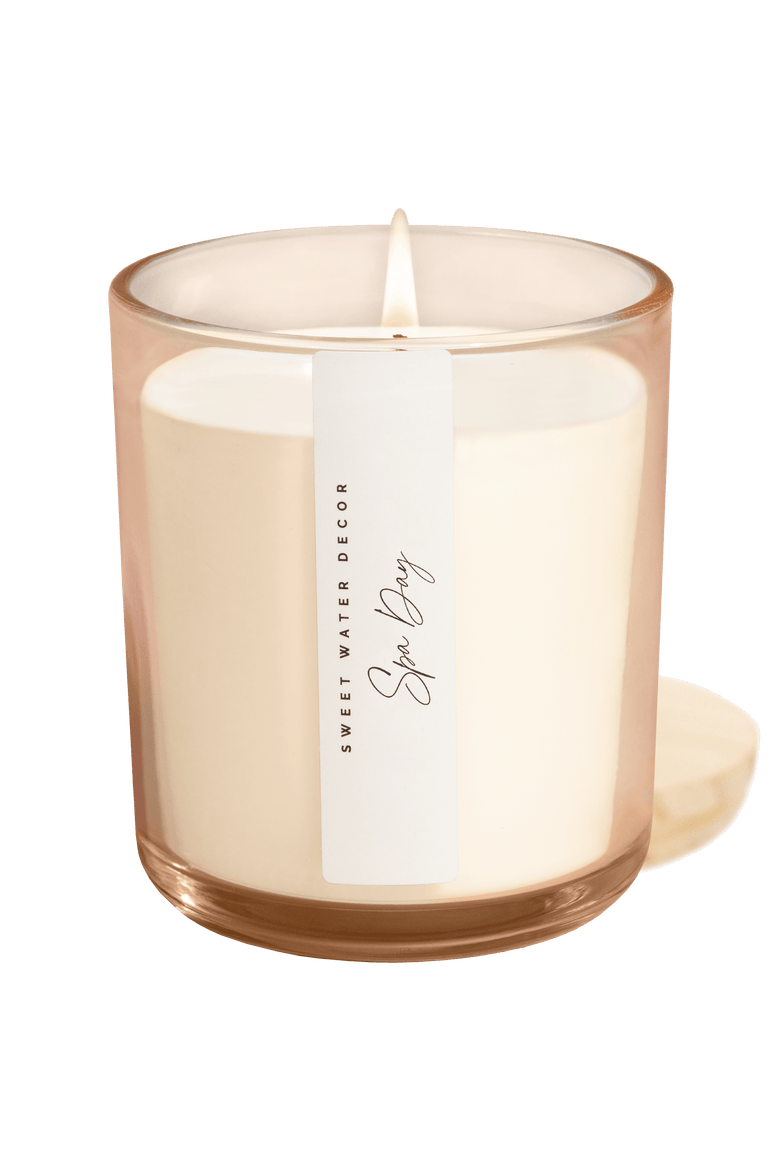 12oz Tinted Glass Jar Candle - Spa Scents, Main, color, Spa Day