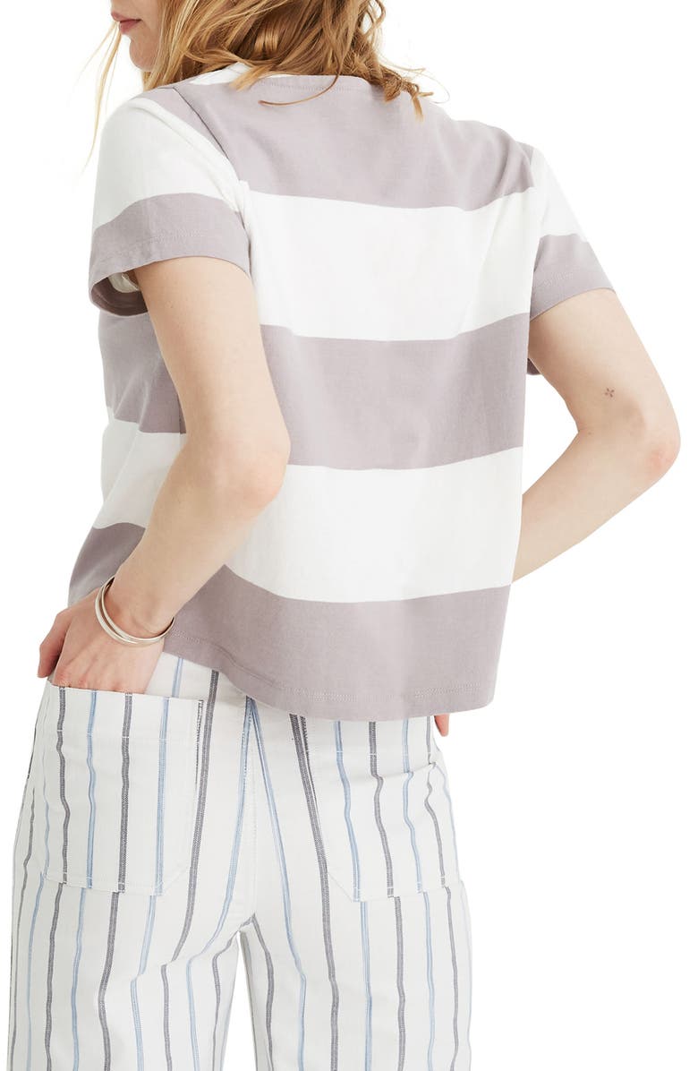 Madewell Setlist Boxy Stripe Tee, Alternate, color,