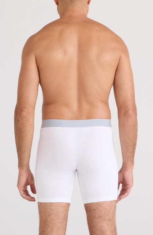 Saxx Vibe Xtra Soft Comfort Boxer Briefs In White