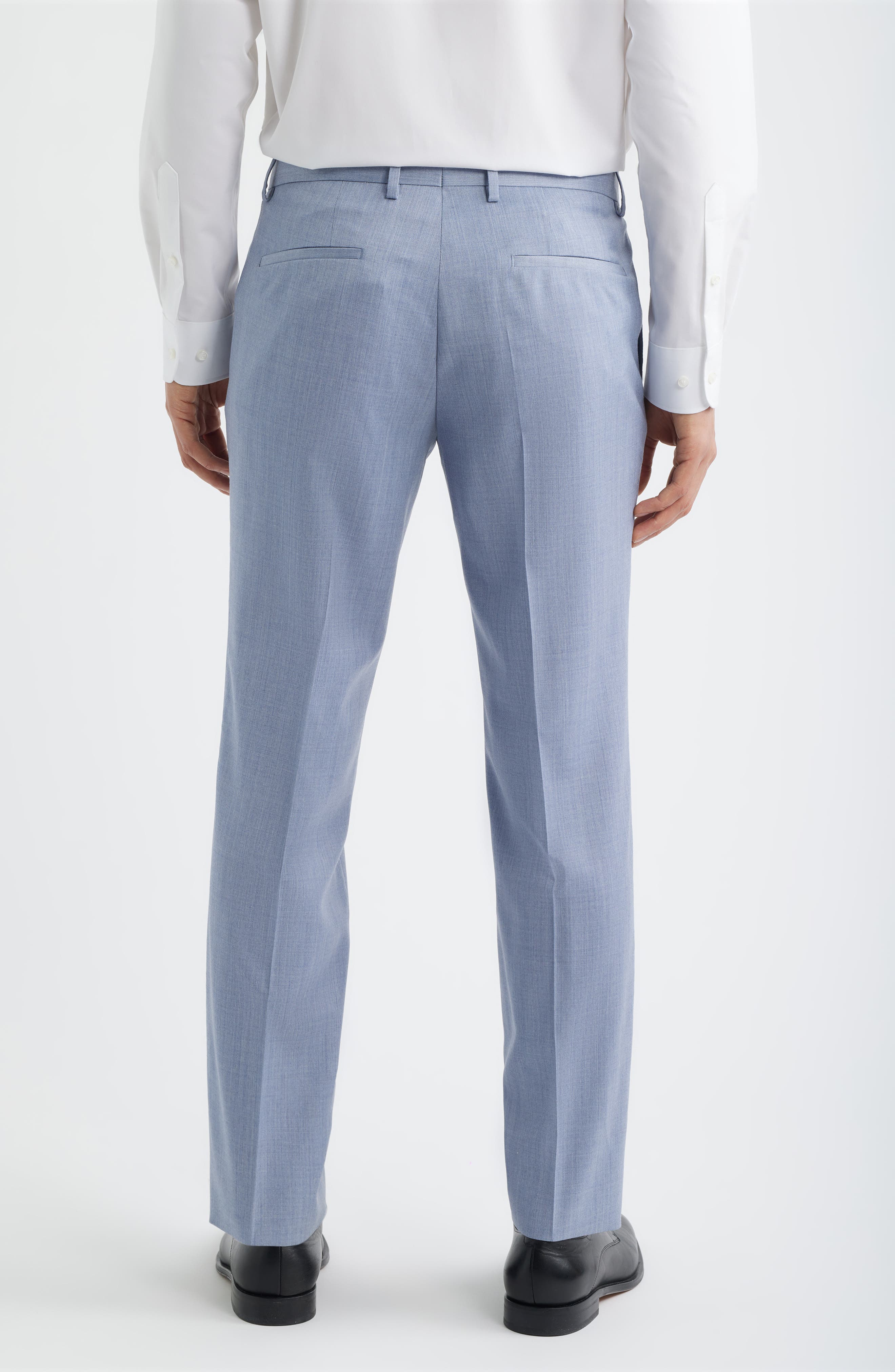 Genius Slim Fit Flat Front Wool Dress Pants - image 4