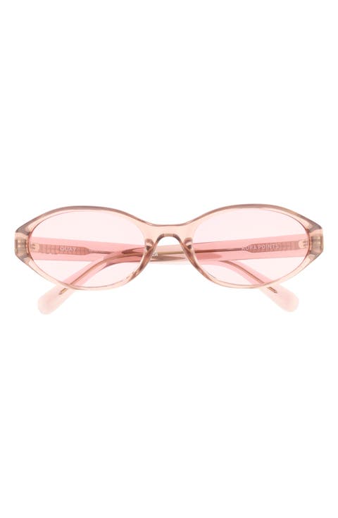 Aura Points 55mm Oval Sunglasses