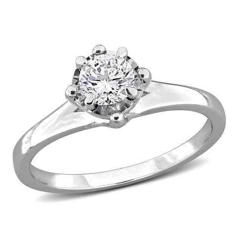 1/2 CTW Lab Grown Diamond Solitaire Ring