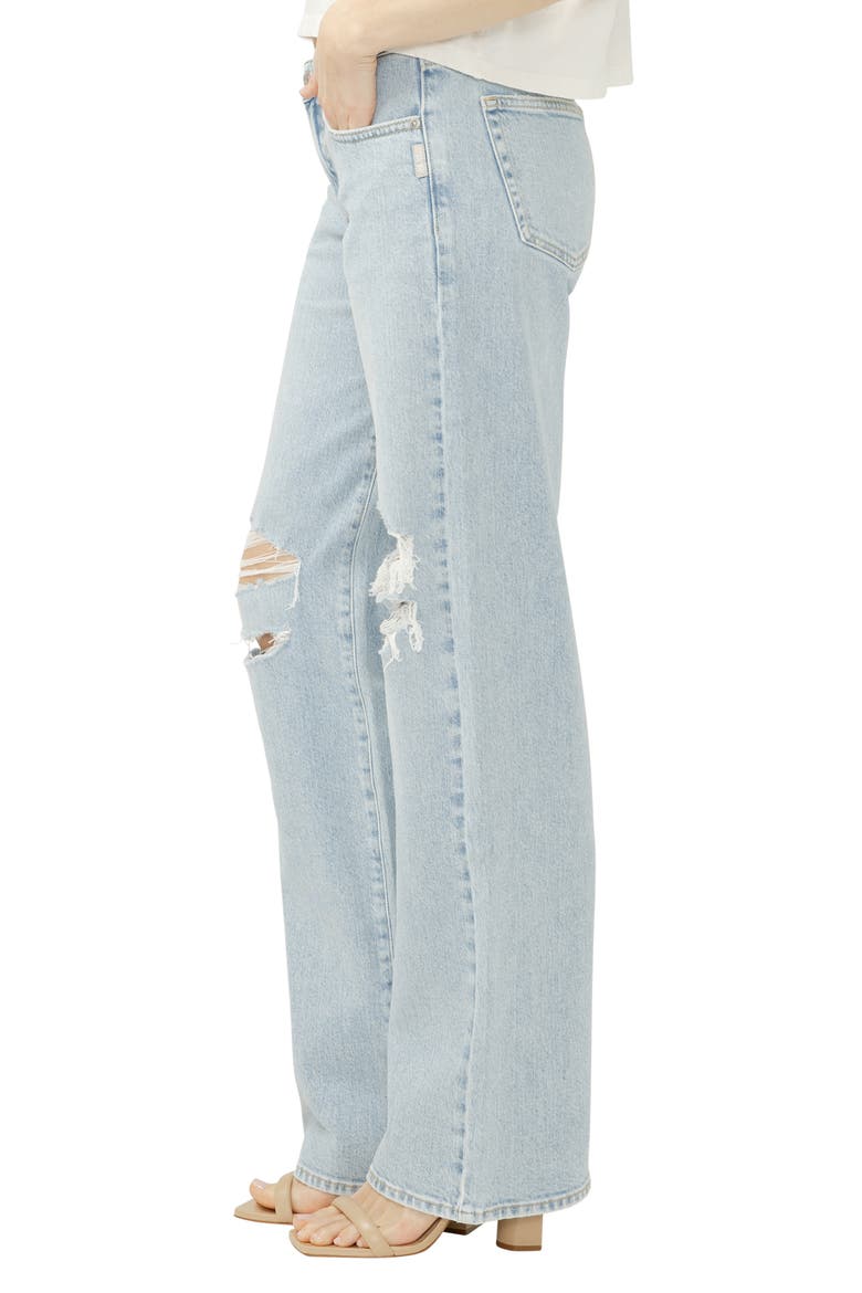 Loose & Low Baggy Fit Jeans, Alternate, color, BAREFOOT