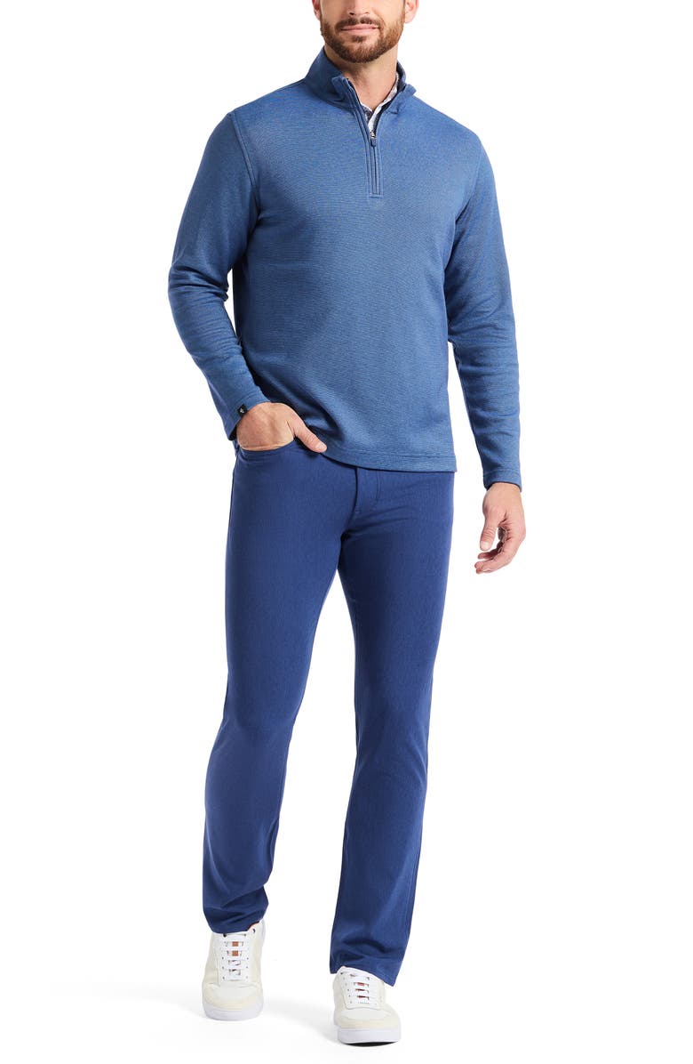 Robert Graham Troland Quarter Zip Top, Alternate, color, Medieval Blue