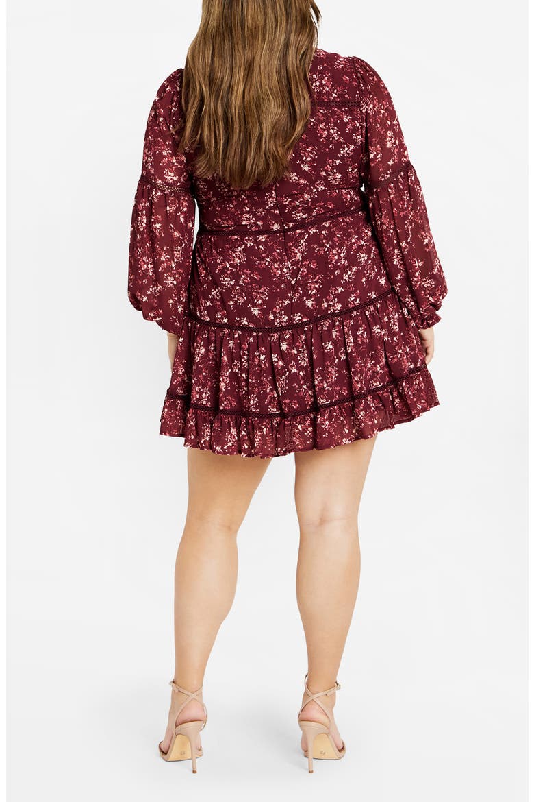 Lennox Floral Long Sleeve Dress, Alternate, color, RED FLORAL