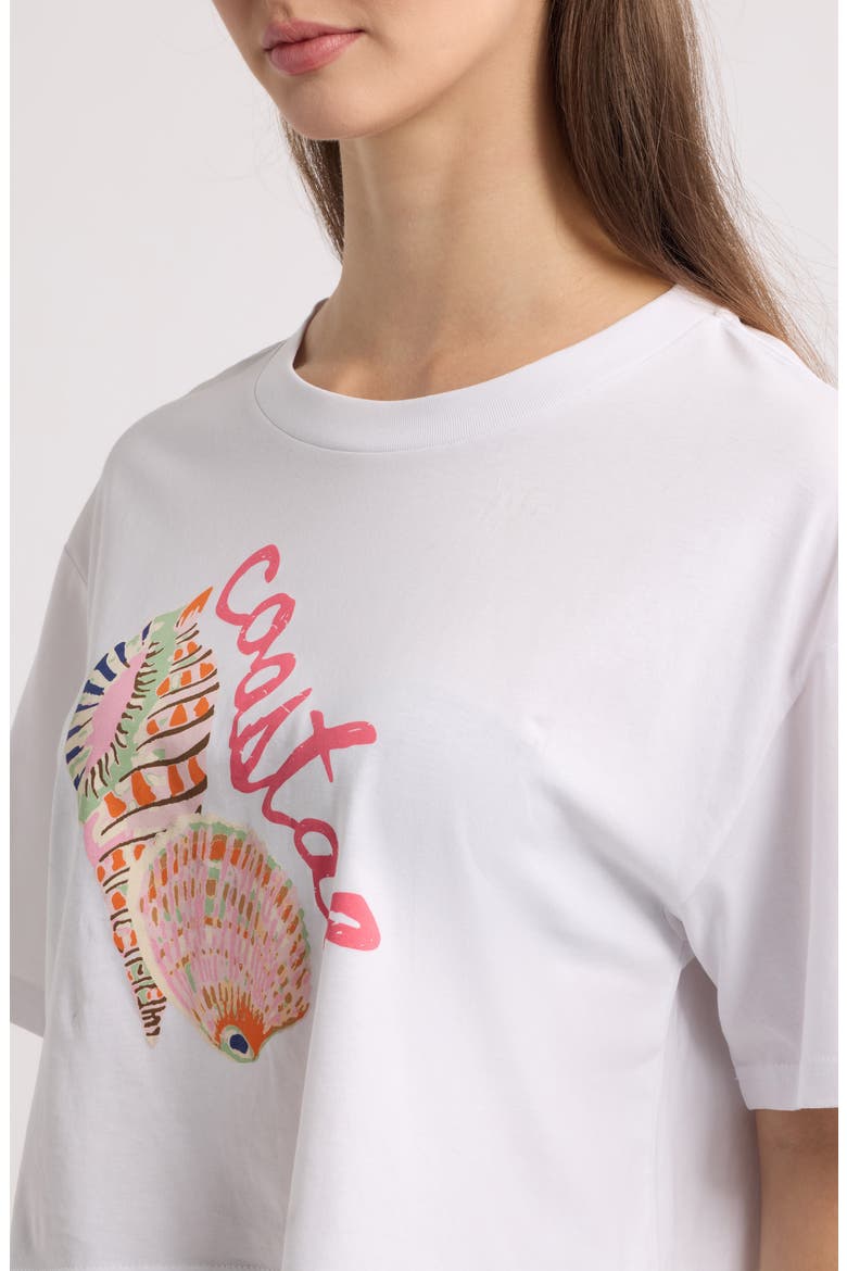 Martina Graphic Cropped T-Shirt, Alternate, color, BUTTER