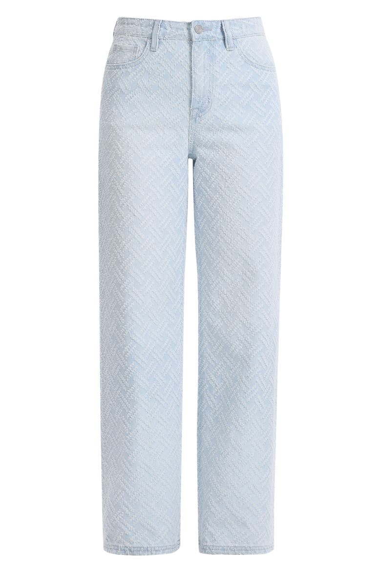 High Waist Straight Leg Jeans, Alternate, color, NEBULA