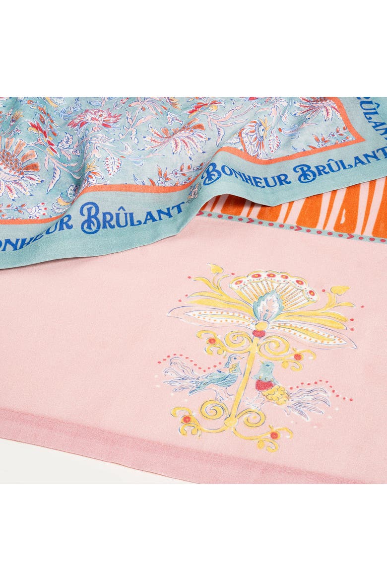 Nilufer 4-pcs Digital Printed 100% Cotton Table Line, Alternate, color, Multicolor