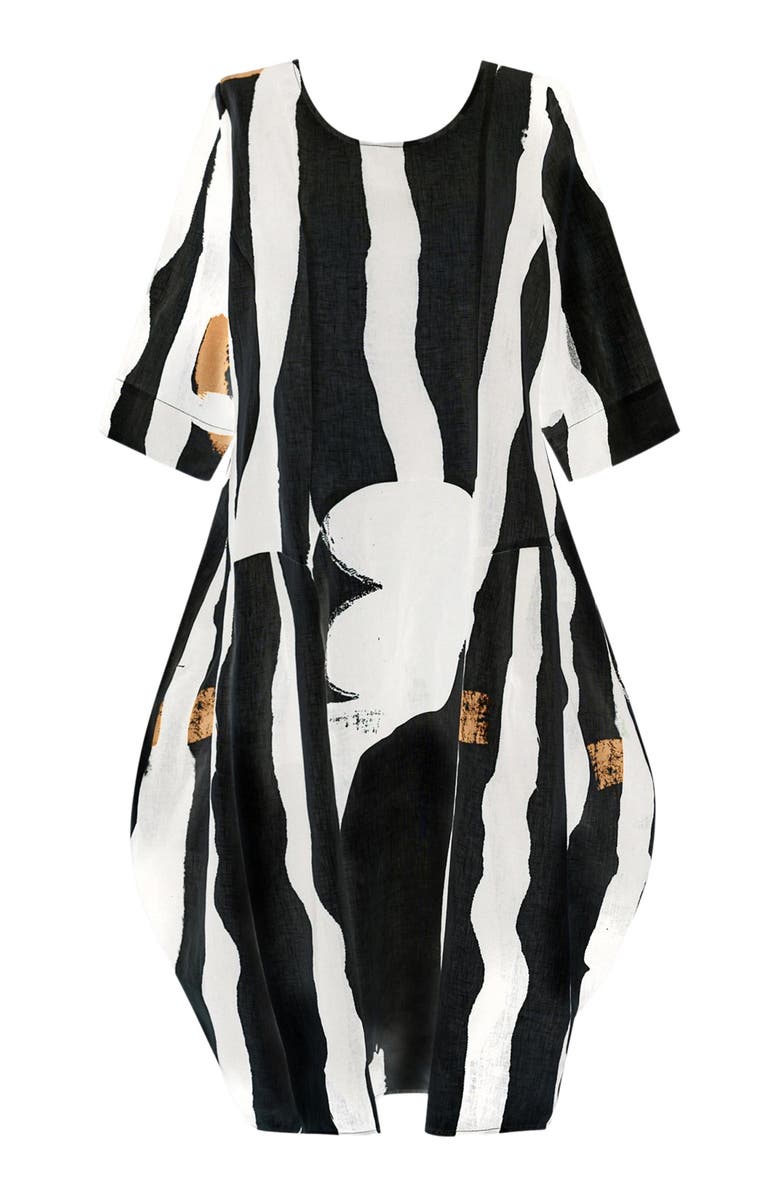 Alembika Zebra print cocoon maxi dress, Alternate, color, 