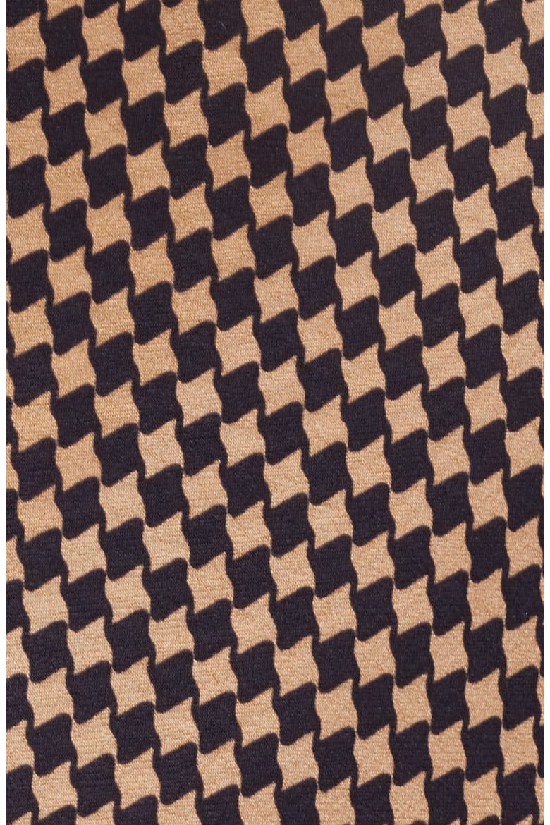Simona Check Lace Trim Sleeveless Maxi Dress, Alternate, color, GOLD HOUNDSTOOTH