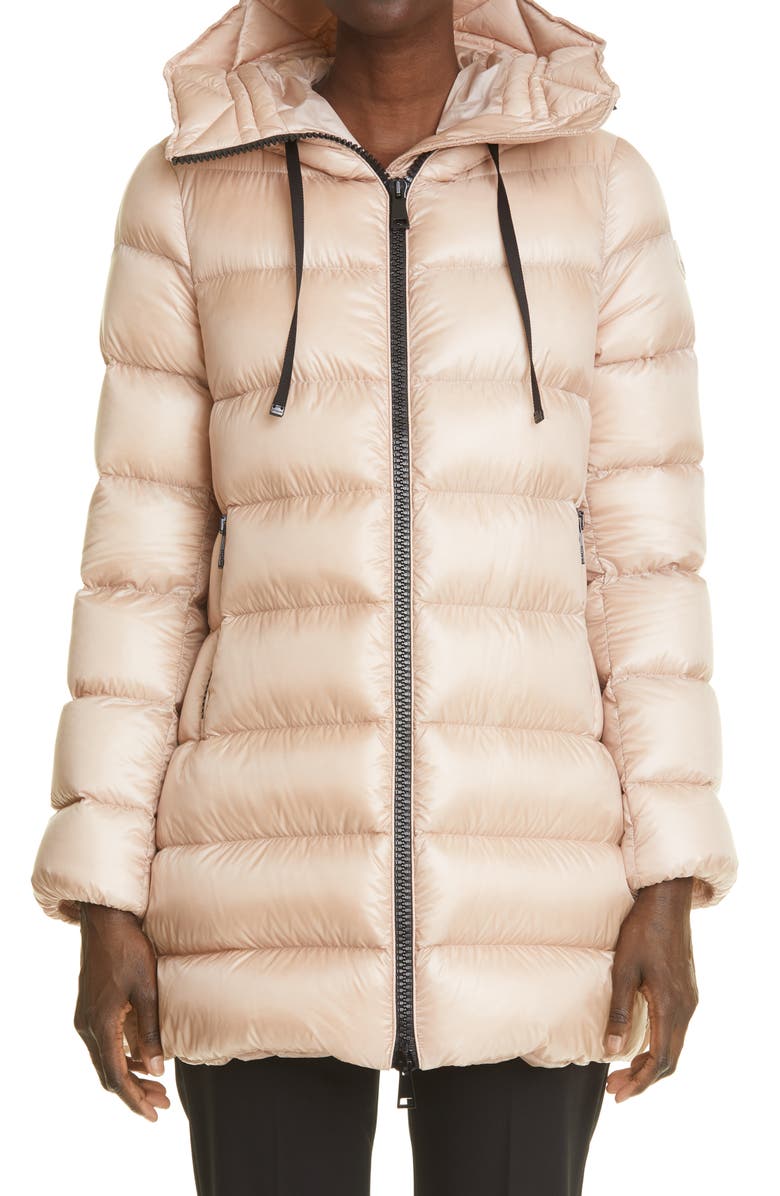 Moncler Suyen Water Resistant Hooded Down Puffer Coat, Main, color, 