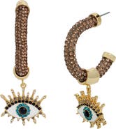 Kurt Geiger London Eye Drop Hoop Earrings