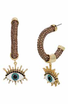 Kurt Geiger London Eye Drop Hoop Earrings