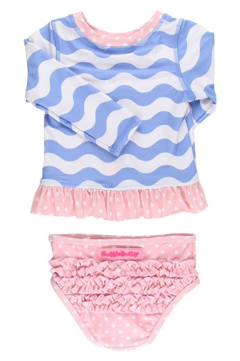 Kids' Periwinkle Two-Piece Swimsuit, Alternate, color, BLUE