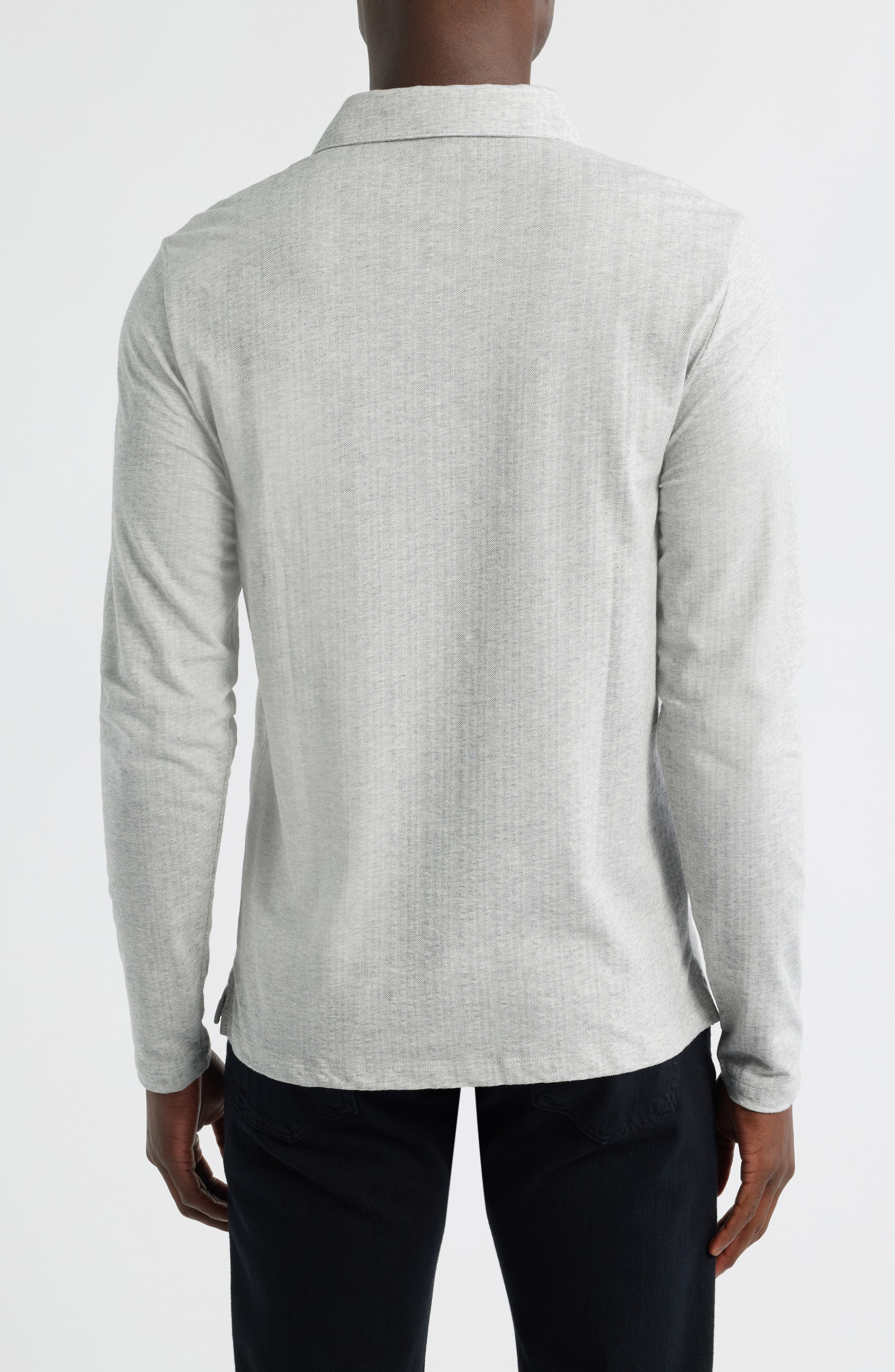 Monolif Stripe Long Sleeve Polo - image 2