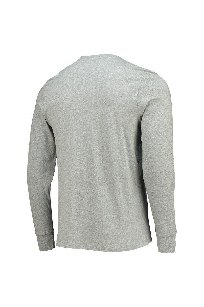 Men's '47 Heathered Gray Washington Commanders Traction Super Rival Long Sleeve T-Shirt, Alternate, color, Heather Gray