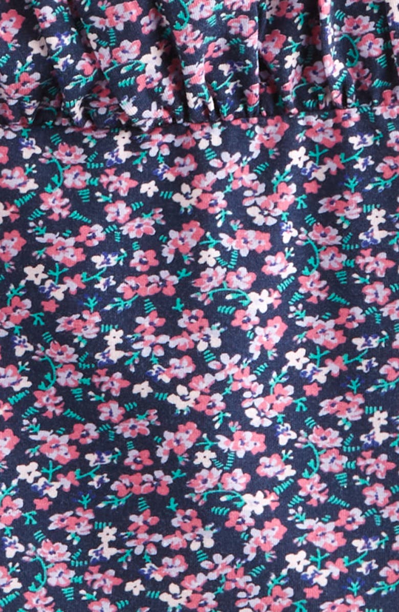 Nordstrom Kids' Floral Gathered Camisole, Alternate, color, Navy Peacoat Nora Ditsy