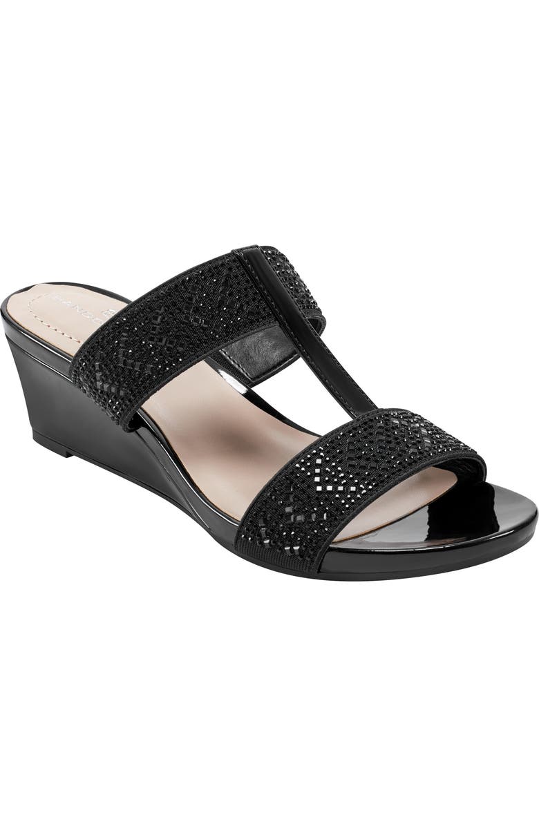 Bandolino Iluvit Wedge Sandal, Main, color, Black