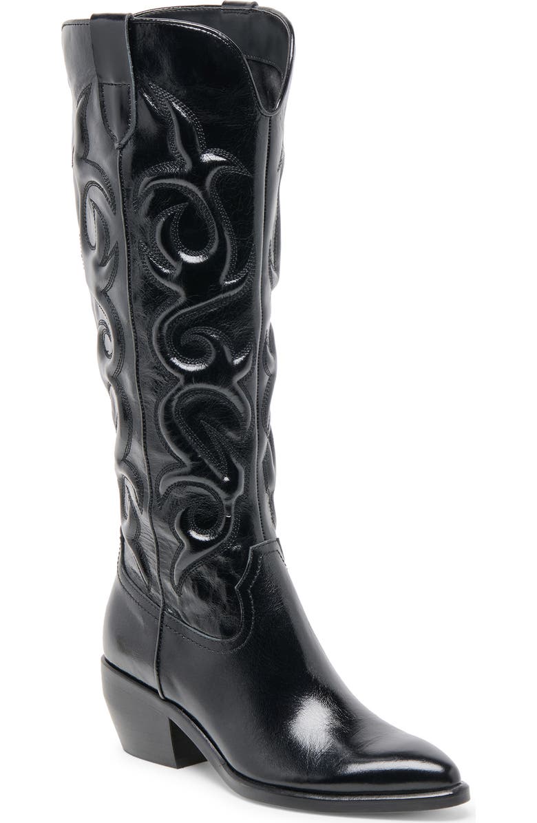 Dolce Vita Mirla Western Boot, Main, color, Black Leather