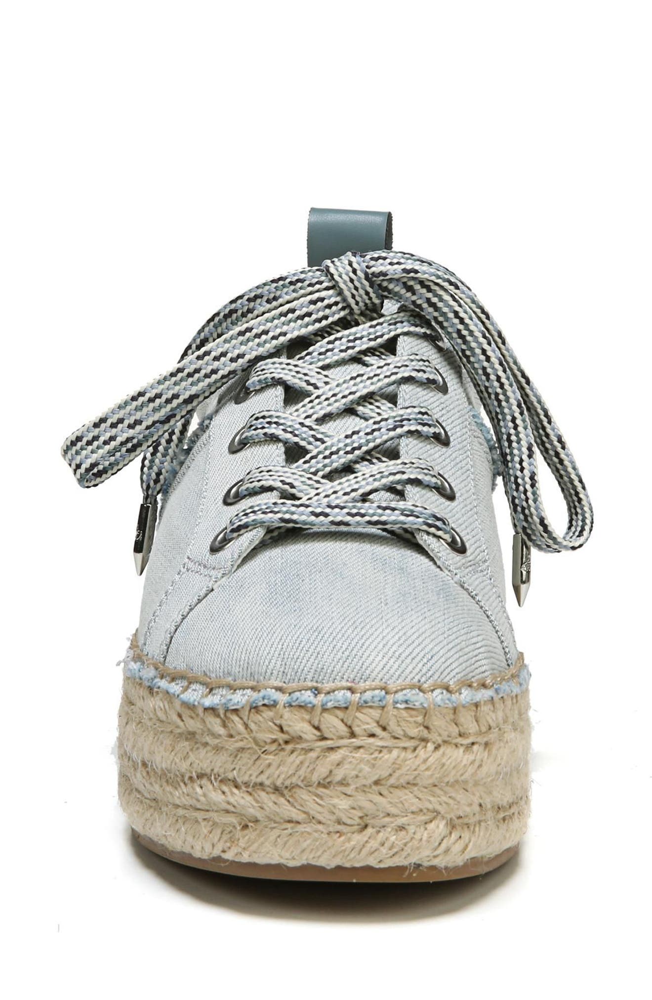 Carleigh Espadrille Sneaker, Alternate, color, LIGHT BLUE WASHED DENIM
