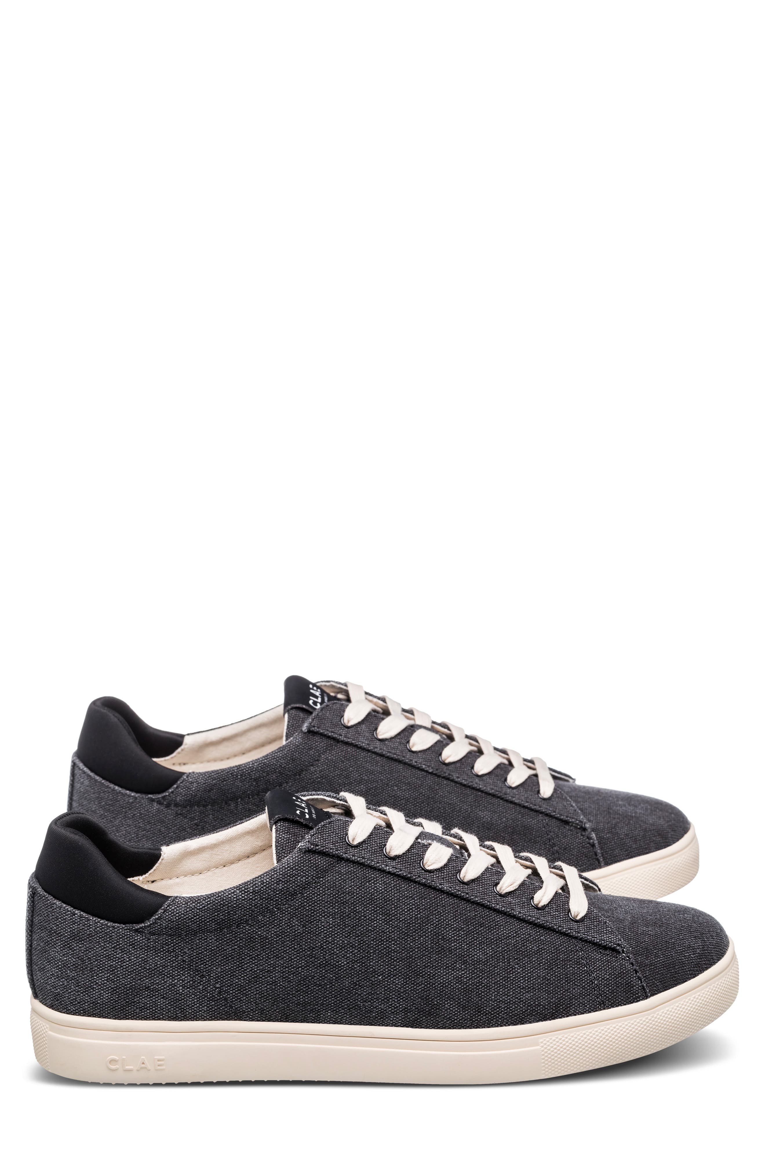 CLAE Bradley Sneaker, Alternate, color, Black Washed Canvas