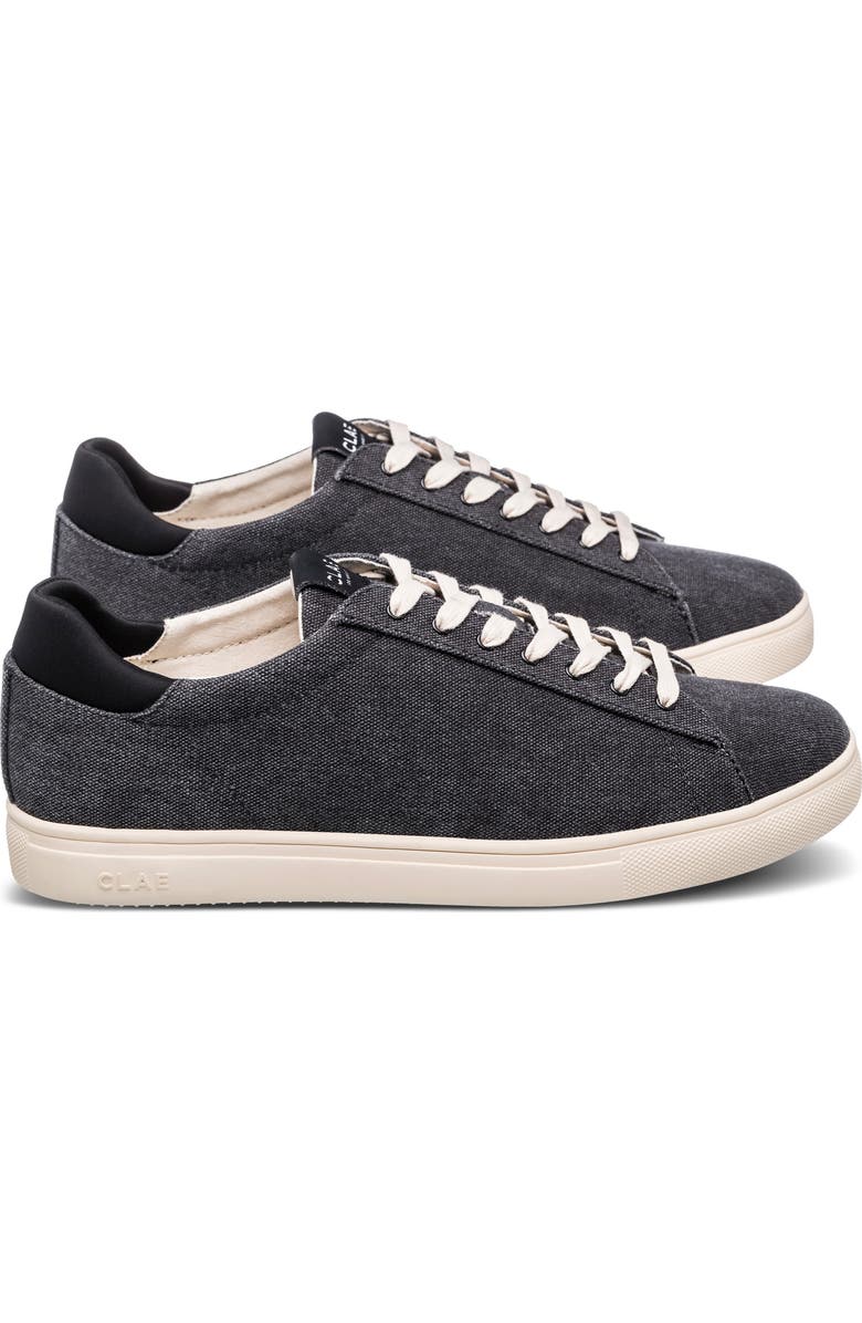 CLAE Bradley Sneaker, Alternate, color, Black Washed Canvas