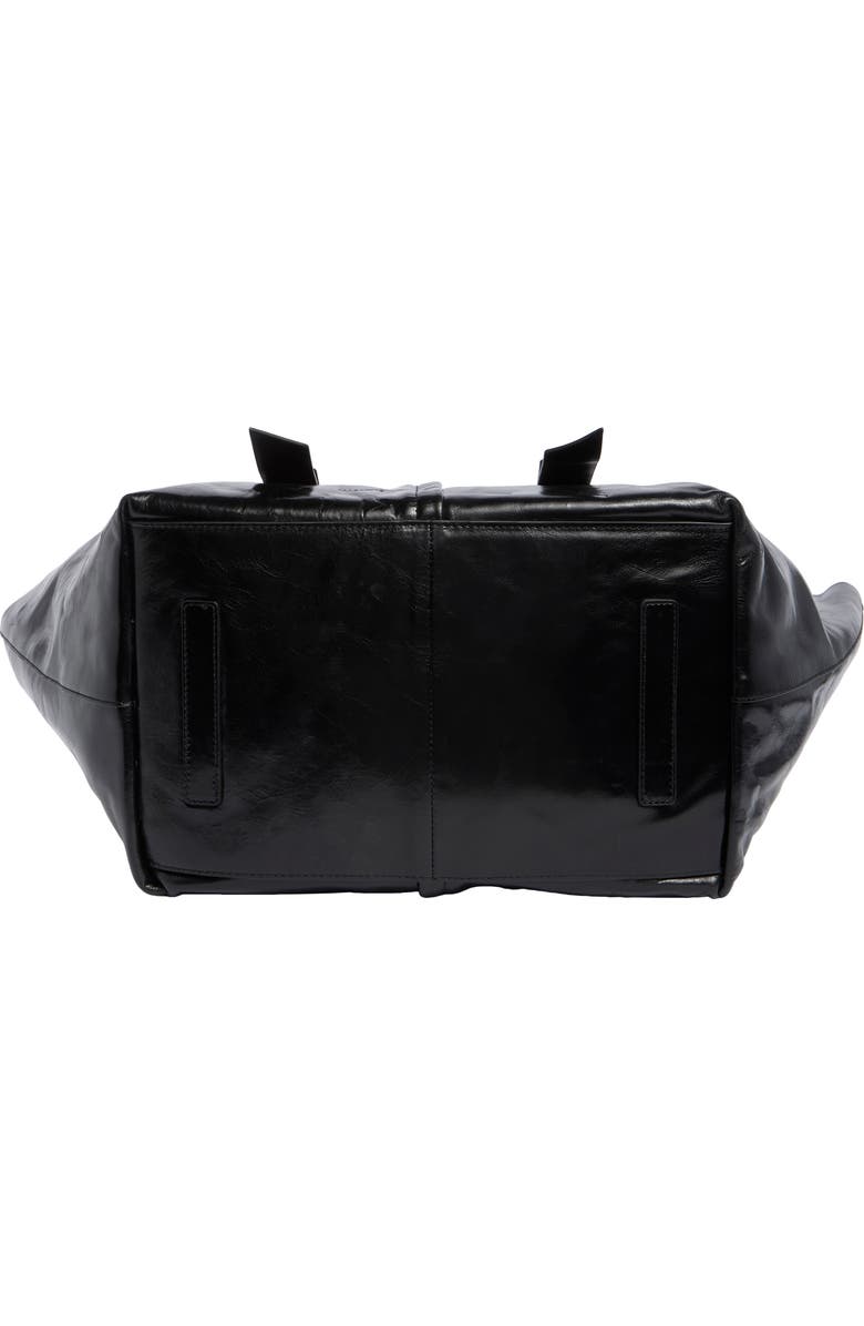 AllSaints Jacqueline Leather Tote, Alternate, color, Black