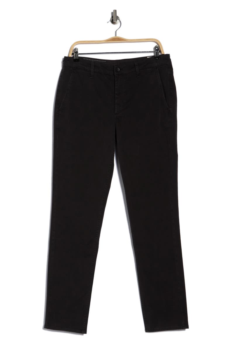 Classic Cotton Twill Chino Pants, Alternate, color, BLACK