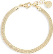 THE SIS KISS Skinny Herringbone Chain Bracelet