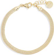 THE SIS KISS Skinny Herringbone Chain Bracelet