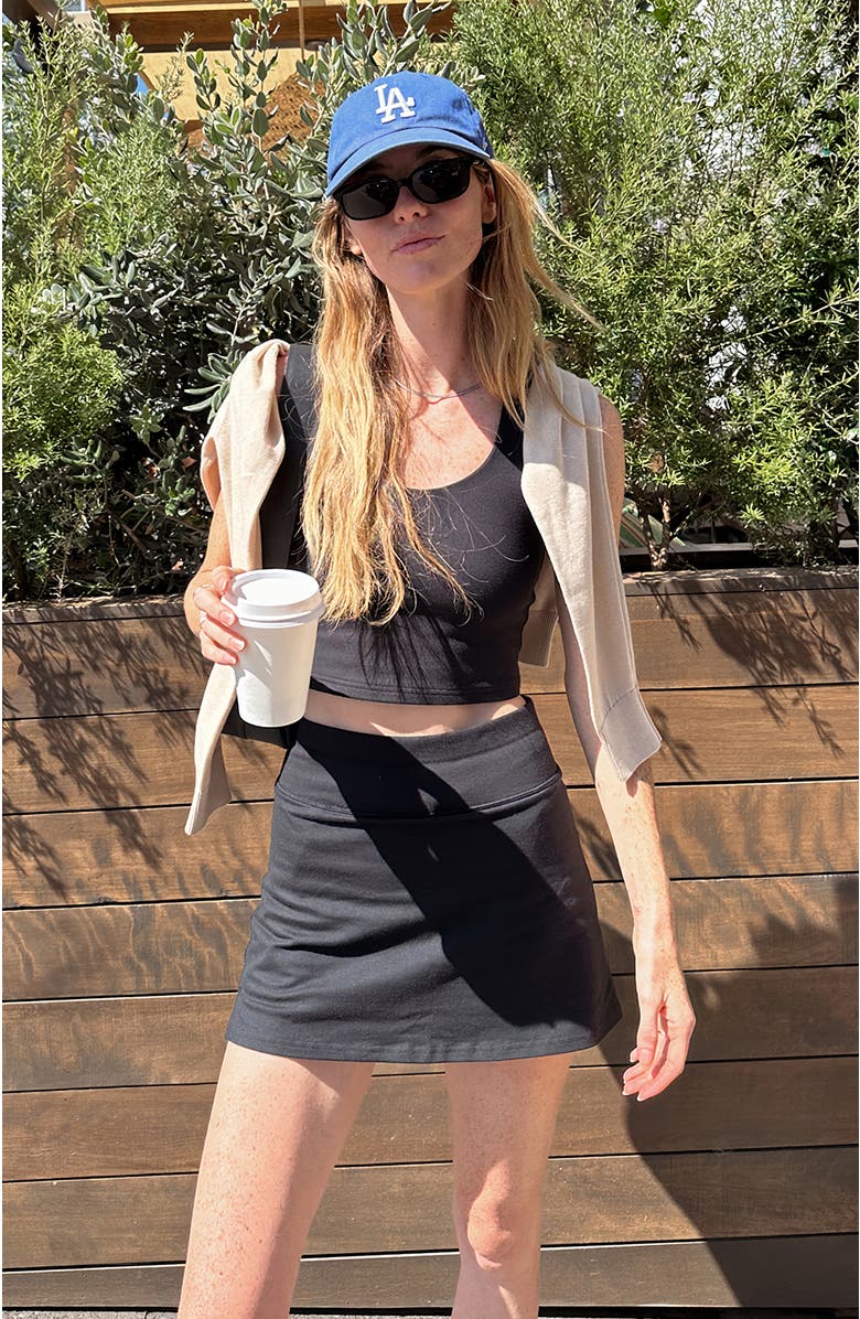 Pact On the Go-To Crop Tank, Alternate, color, Black