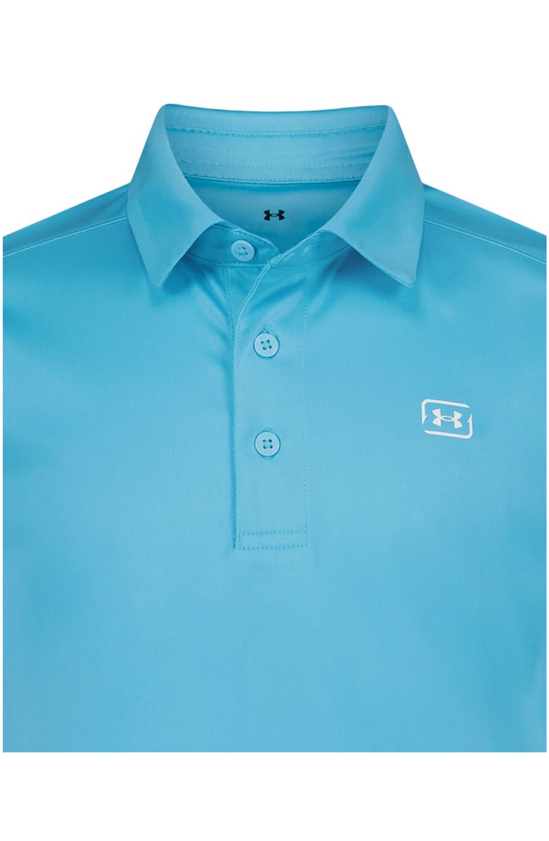 Under Armour Kids' UPF 50+ Polo, Alternate, color, Fresco Blue