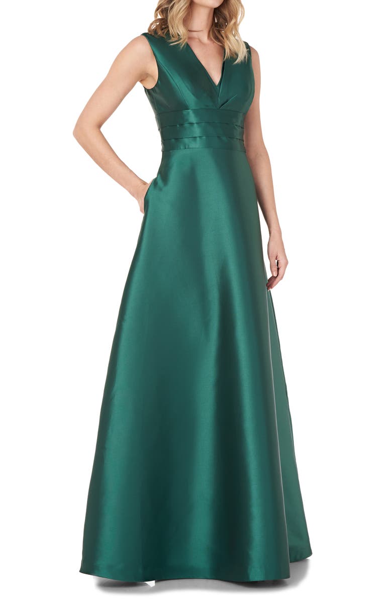 Kay Unger Anastasia Satin Ballgown, Alternate, color, 