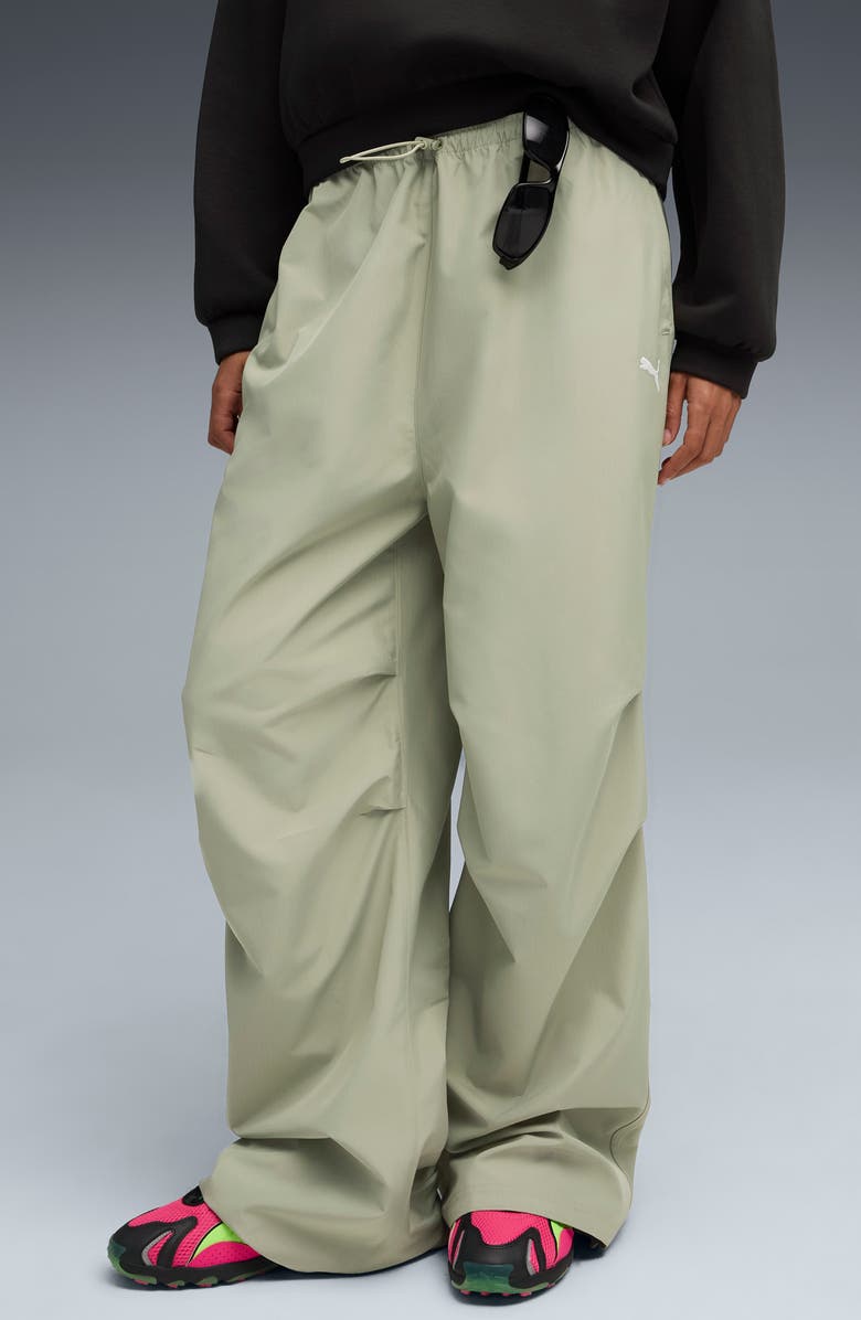 PUMA Essential Parachute Pants, Main, color, Lux Army