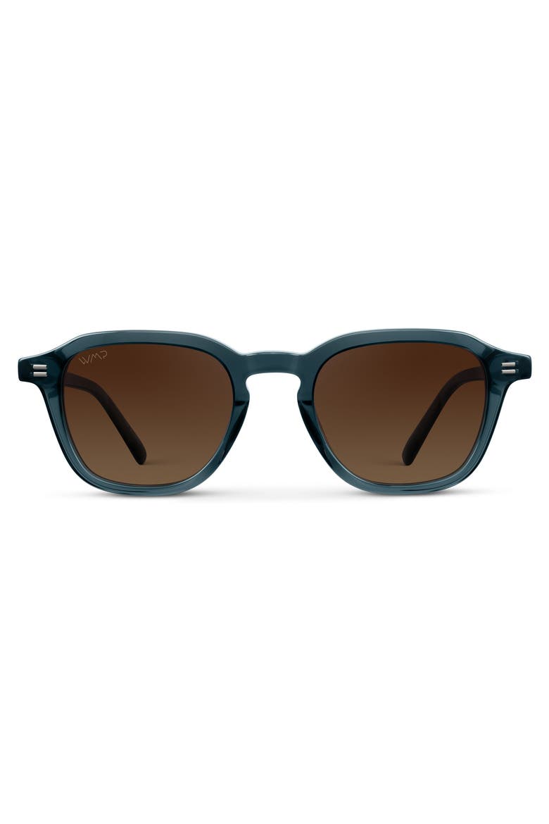 Silas - 48mm Square Polarized Sunglasses, Main, color, Crystal Steel Blue