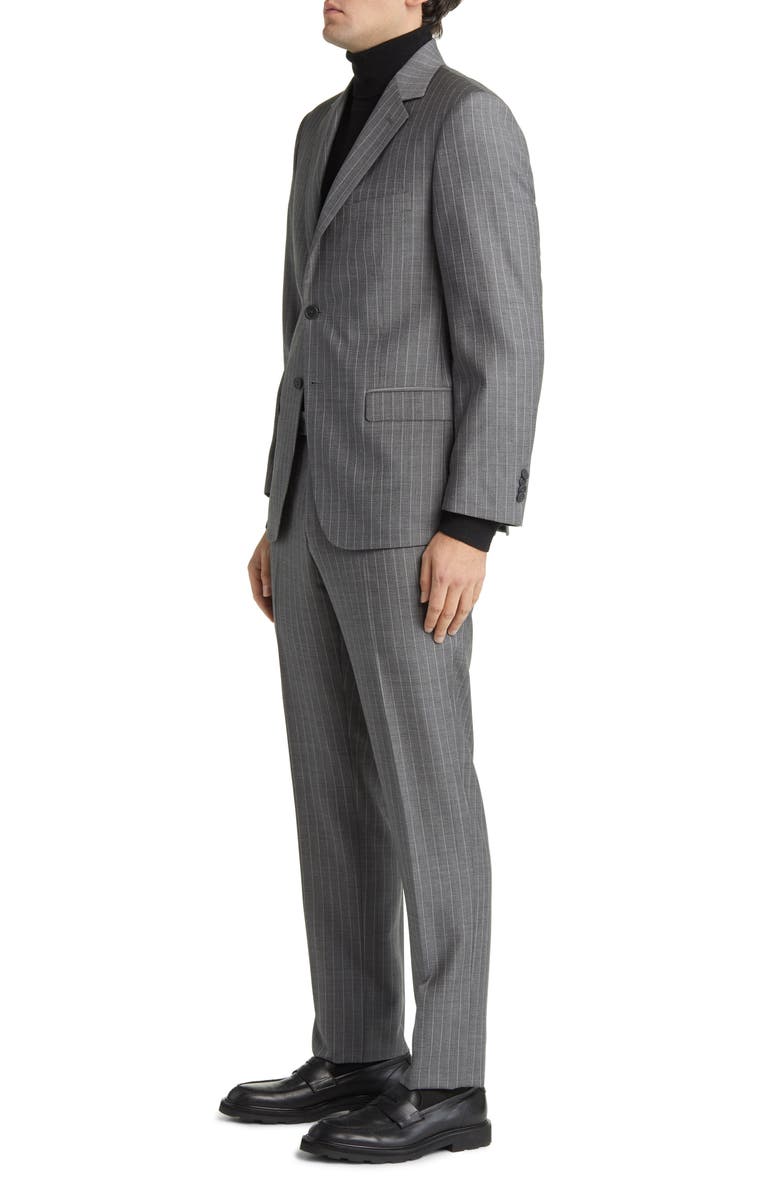 DANIEL HECHTER Norris Stripe Wool Suit, Alternate, color, Grey