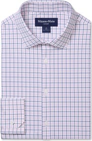 Mizzen+Main Leeward Trim Fit Plaid Performance Button-Up Shirt