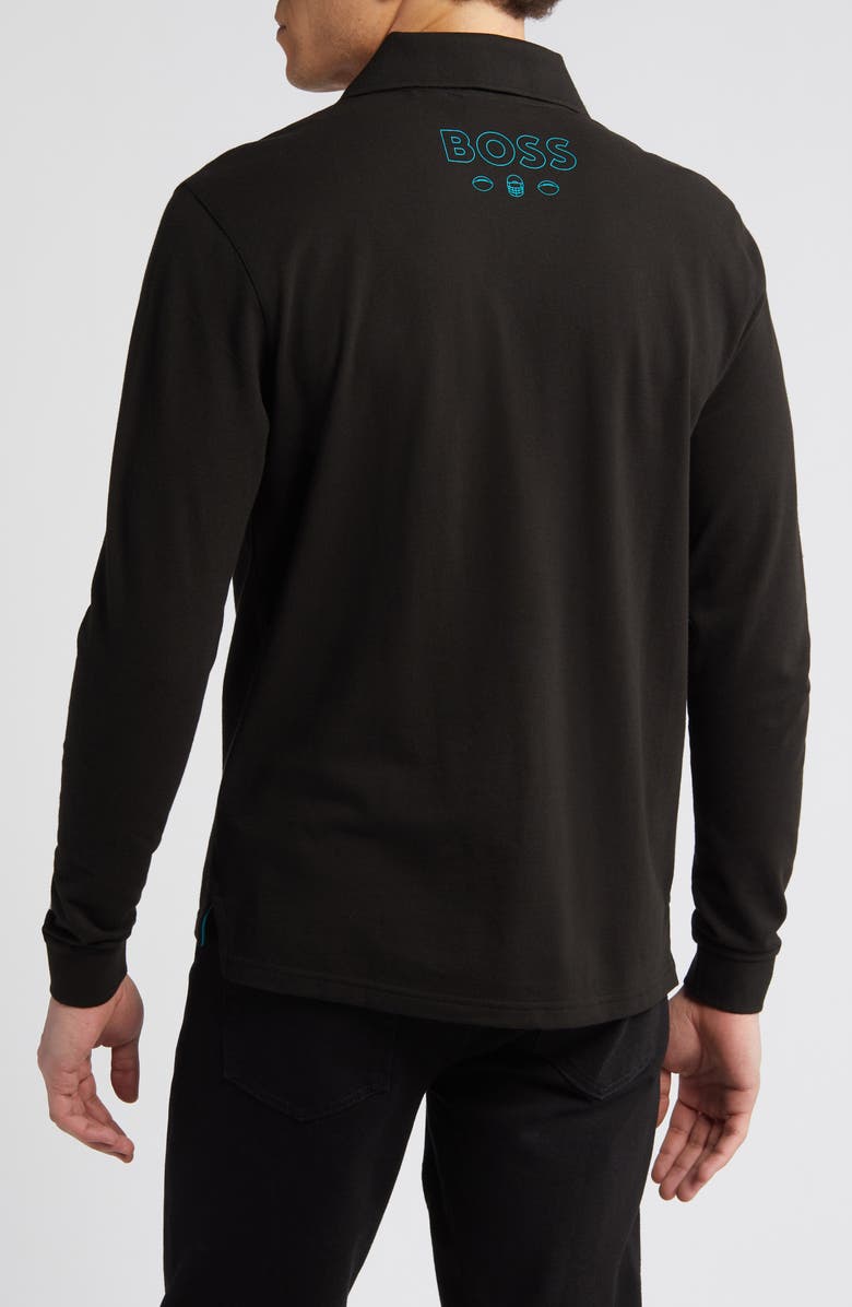 BOSS x NFL Patlong Long Sleeve Piqué Polo, Alternate, color,