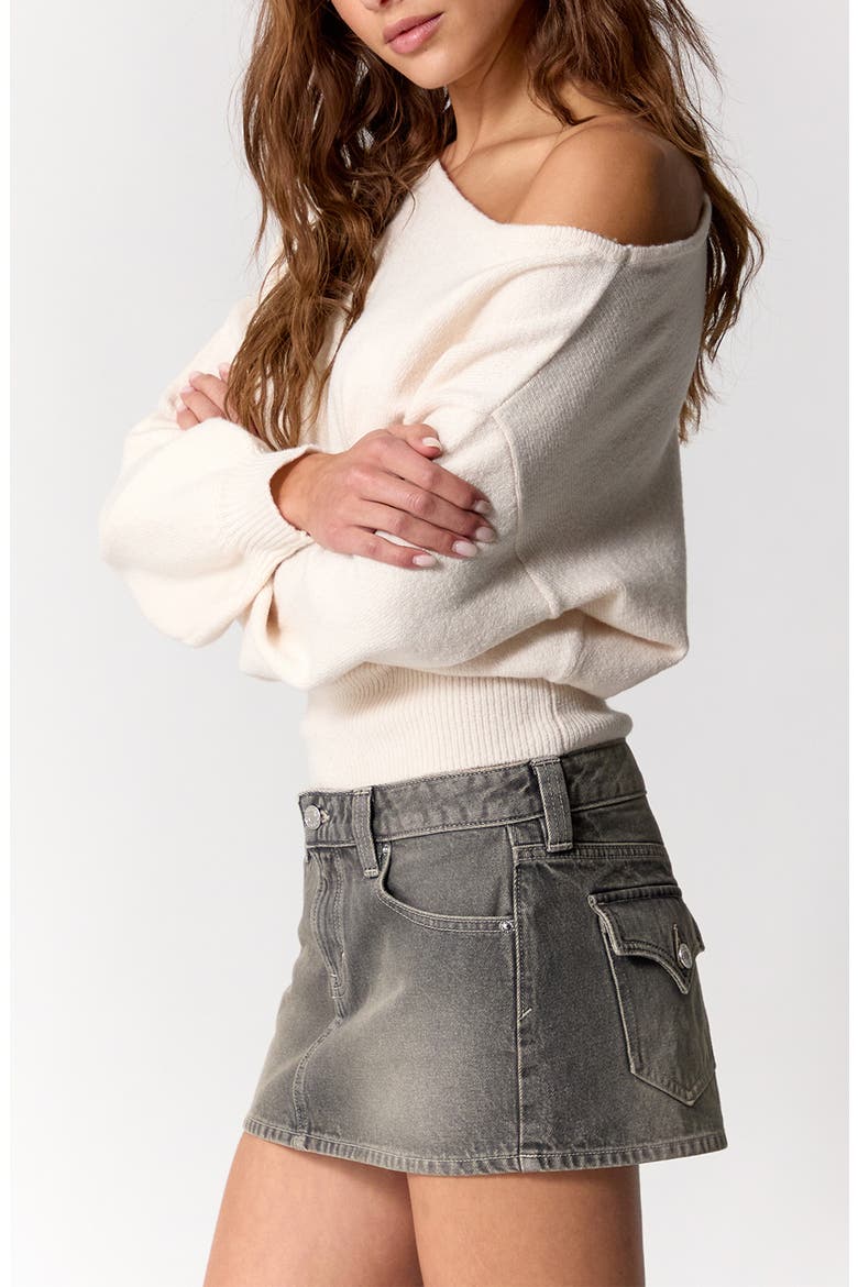 Nikita Piper Micro Miniskirt, Alternate, color, GRAY