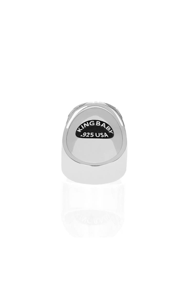 Skull Ring with Chosen Cross Detail - 20th Anniversary Edition, Alternate, color, Silver