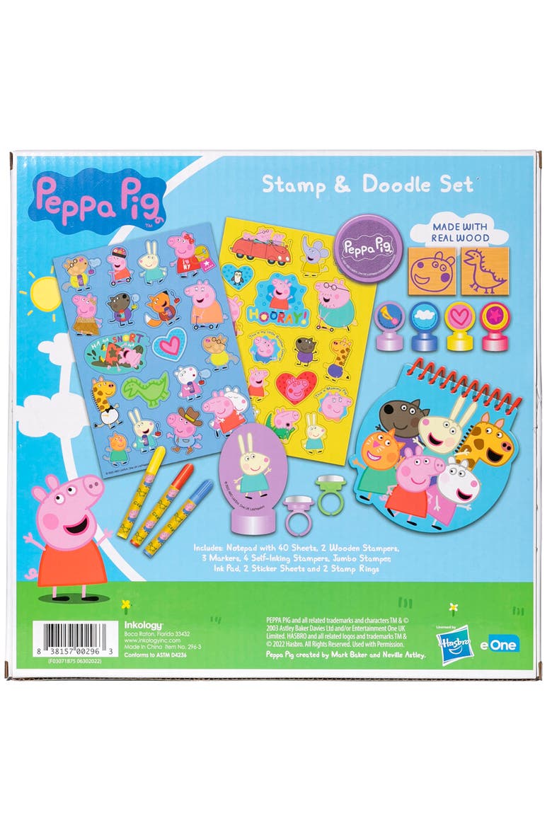 Stamp & Doodle, Peppa Pig Creativity Set, Spiral Notebook, Kids 5+, Alternate, color, Multicolored