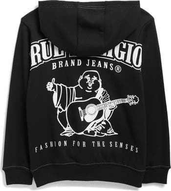 Kids' Logo Puff Ink Zip-Up Hoodie