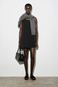 COS Jersey-panelled Nylon Mini Dress