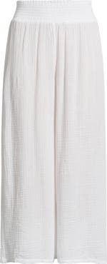 Michael Stars Medina Smocked Waist Wide Leg Pants