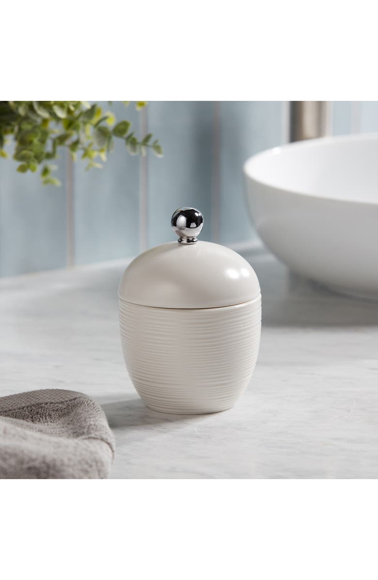 ROSELLI TRADING COMPANY Dubai Ceramic Canister, Alternate, color, White