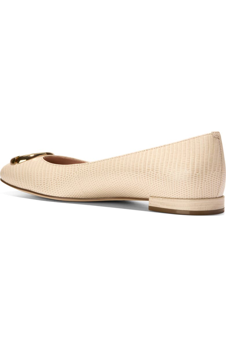 Cole Haan Skylar Ballet Flat, Alternate, color, Oat Lizard Prt Leather