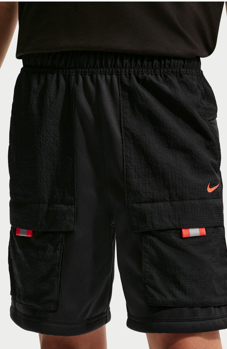 Nike Kids' Utility Shorts, Alternate, color, Black/ Black/ Turf Orange