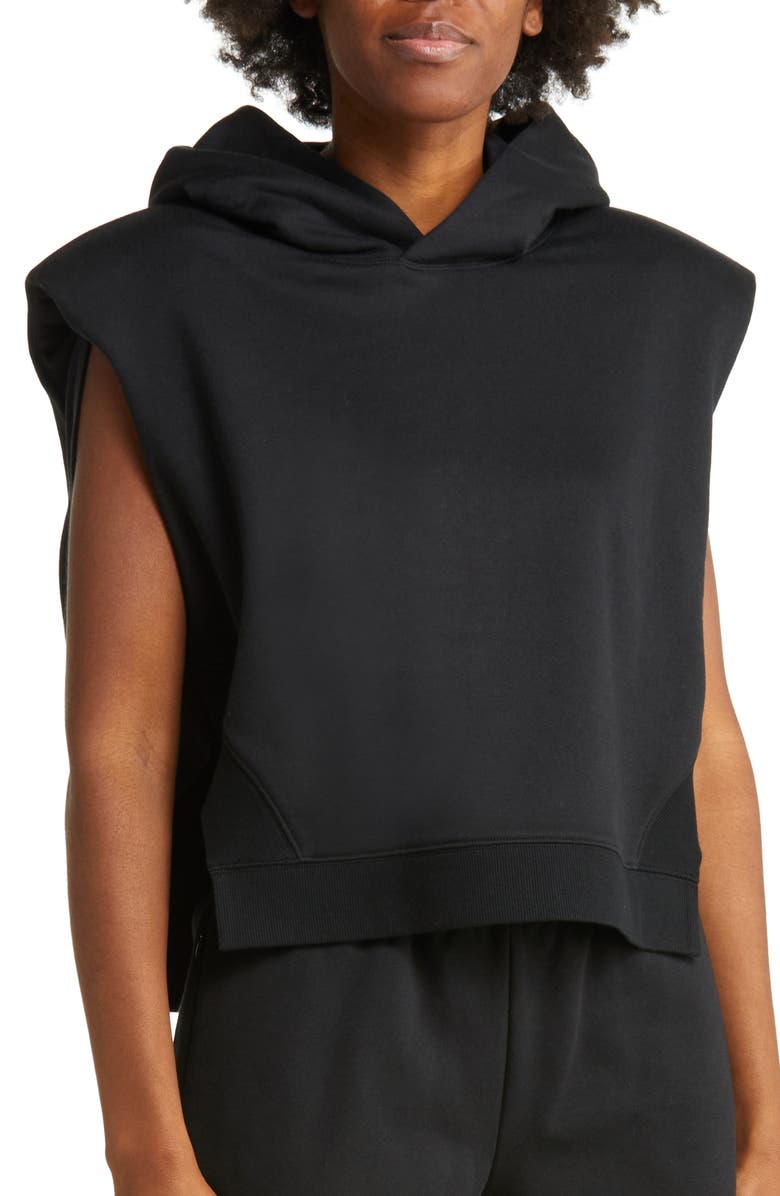 Alo Headliner Crop Sleeveless Hoodie, Main, color, 