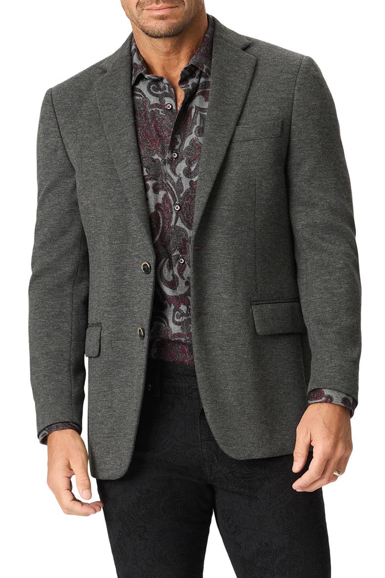Voyager Knit Sport Coat with Removable Hooded Bib, Alternate, color, GREY